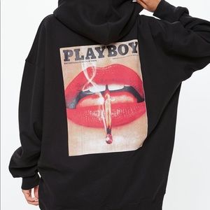 Missguided x Playboy Oversized Hoodie